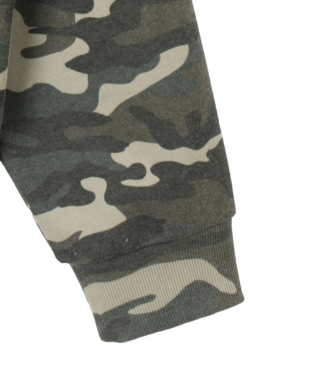 パターンメタルワンポイントプルパーカー