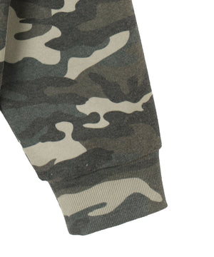 パターンメタルワンポイントプルパーカー