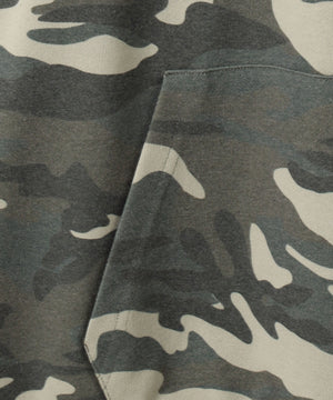 パターンメタルワンポイントプルパーカー