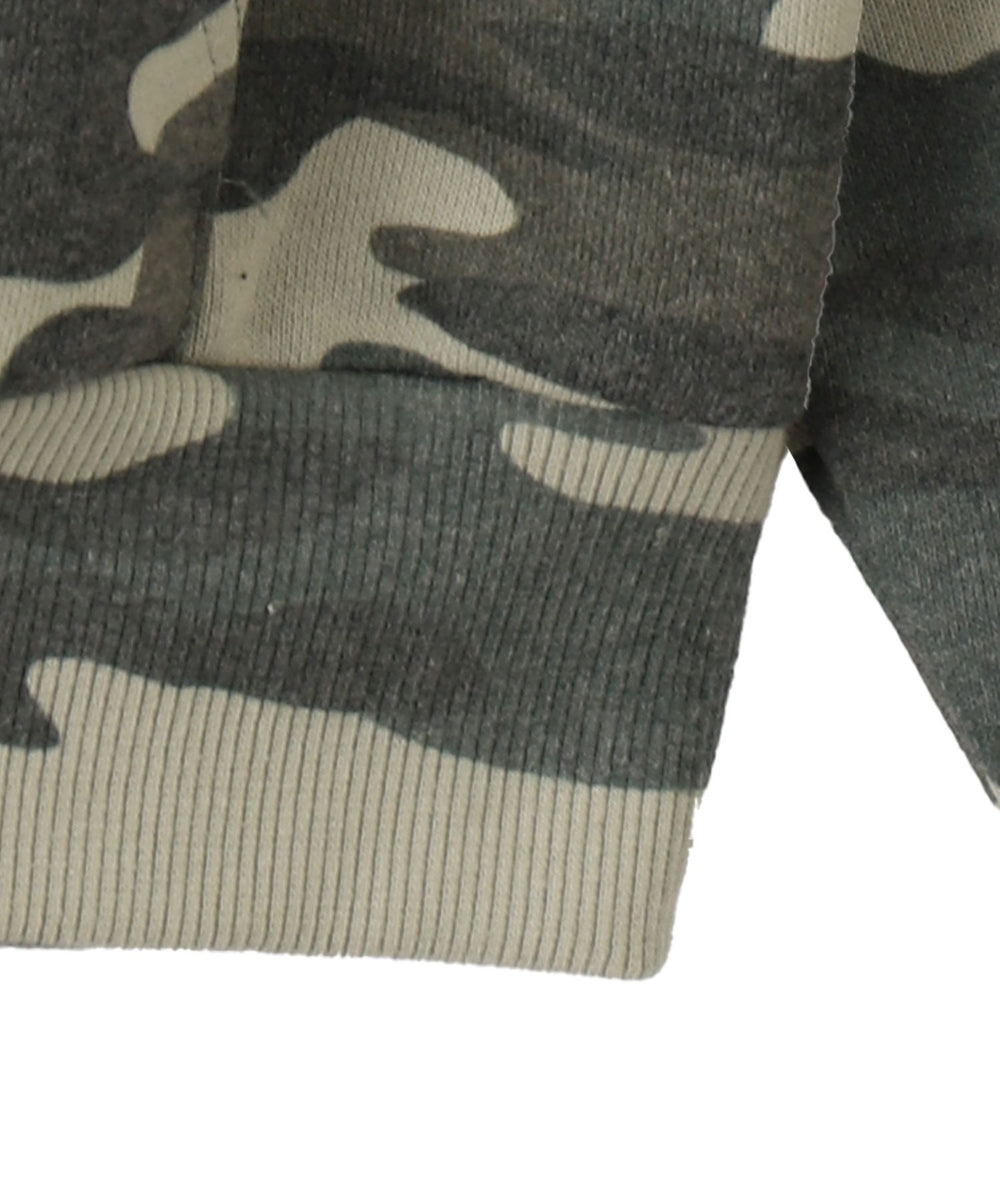 パターンメタルワンポイントプルパーカー