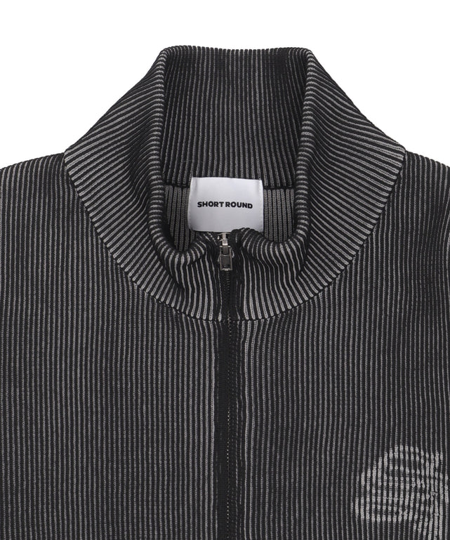 トライバルスリーブニットブルゾン