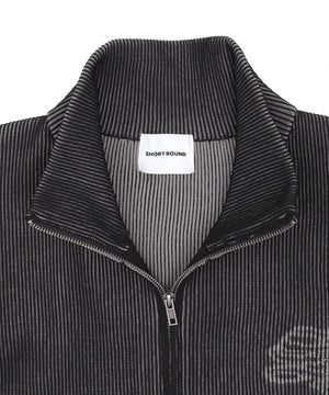 トライバルスリーブニットブルゾン