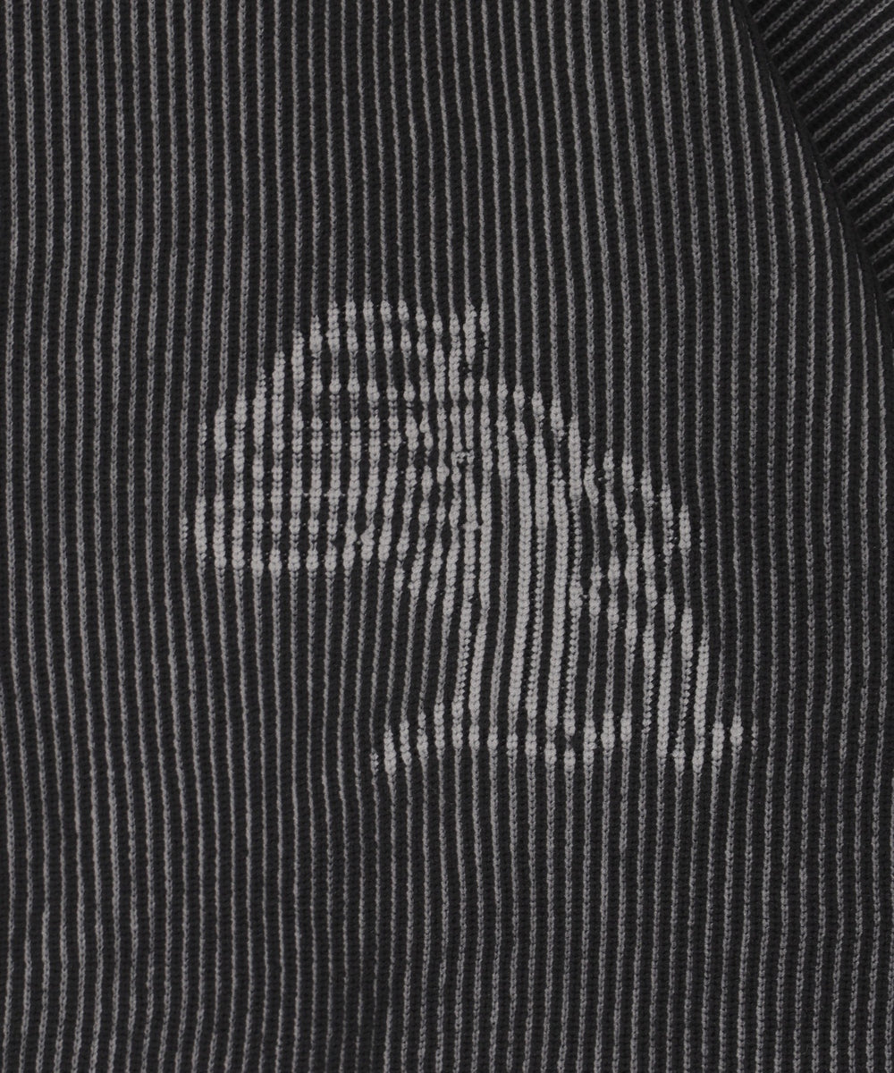 トライバルスリーブニットブルゾン