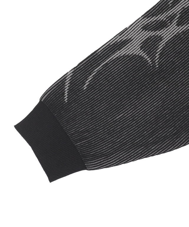 トライバルスリーブニットブルゾン