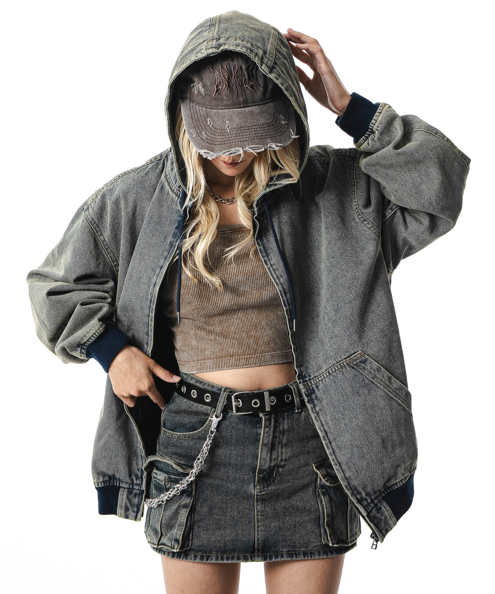 デニム淡加工 モデル：172cm M着用