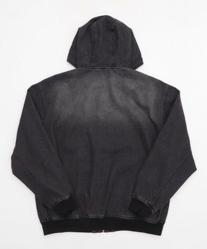 フードデニムブルゾン