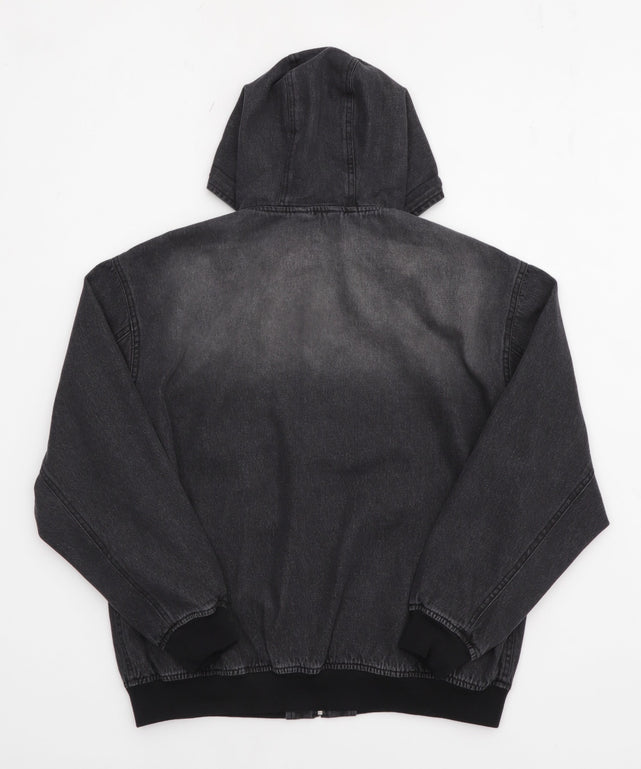 フードデニムブルゾン