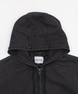 フードデニムブルゾン