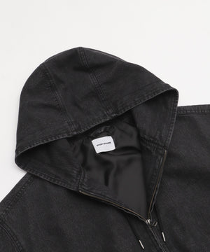 フードデニムブルゾン
