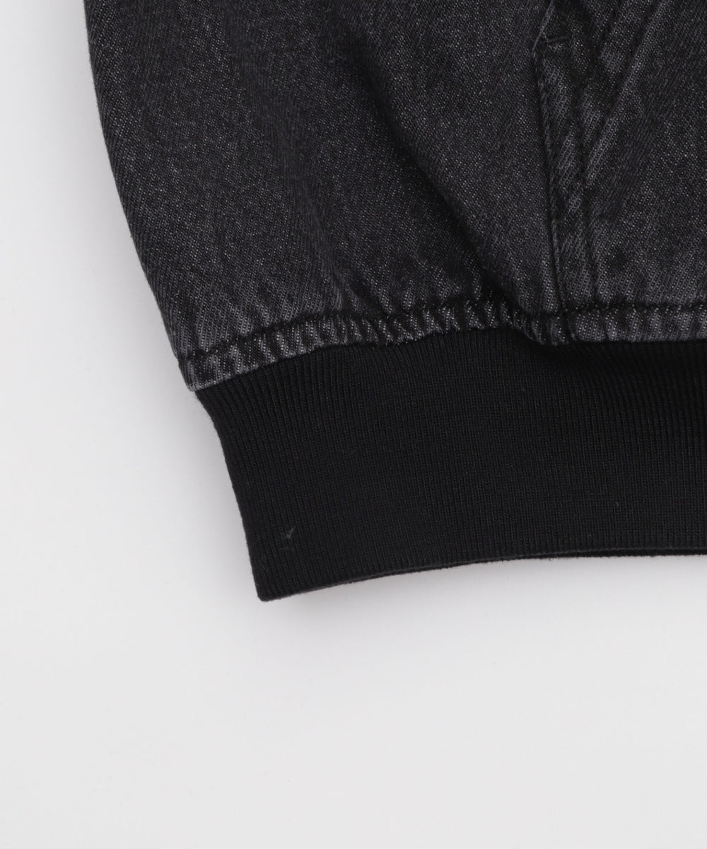 フードデニムブルゾン