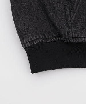 フードデニムブルゾン