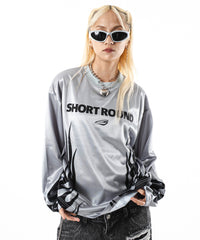 ファイヤーパターンゲームロゴT（LS）