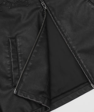 MA55IVE　PUショートグラフィックブルゾン