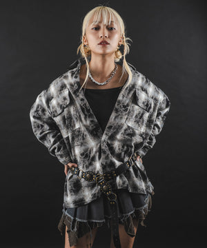 ブラックチェック1 モデル：172cm L着用