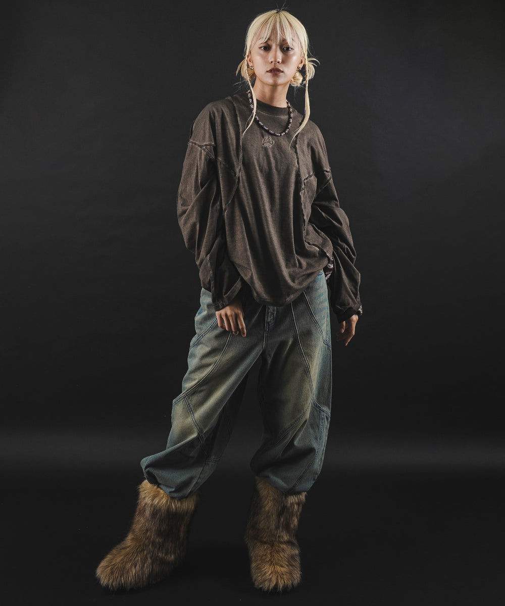 ブラウン モデル：172cm L着用