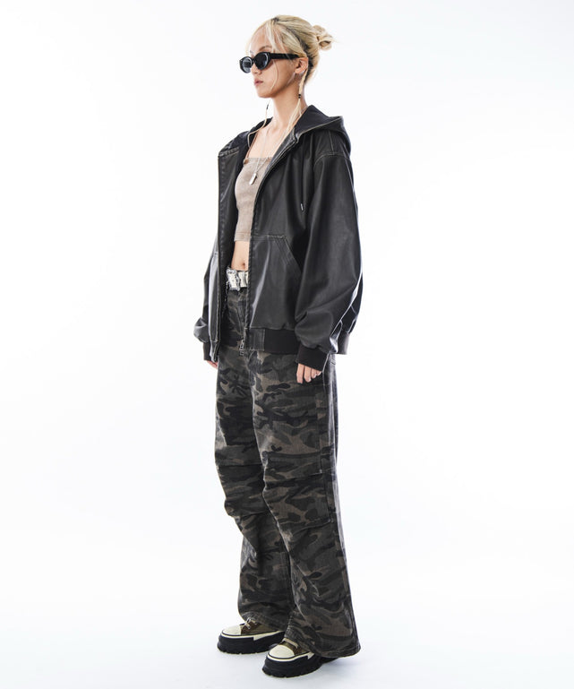 ブラウン　モデル：172cm M着用