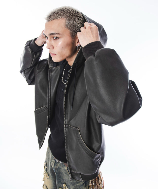 ブラウン　モデル：180cm L着用