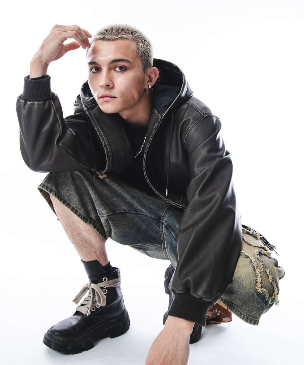 ブラウン　モデル：180cm L着用