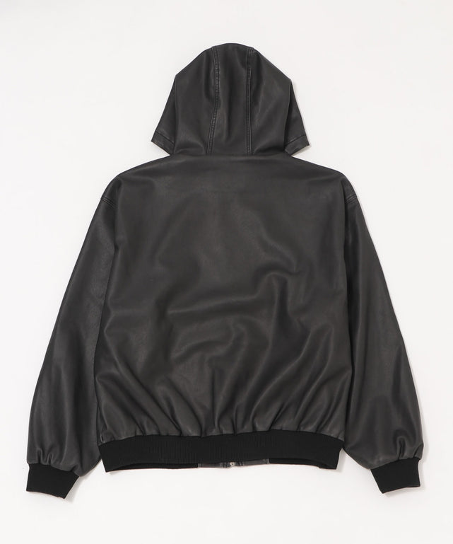 PUフードブルゾン