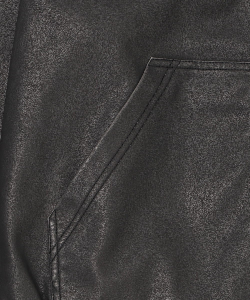 PUフードブルゾン