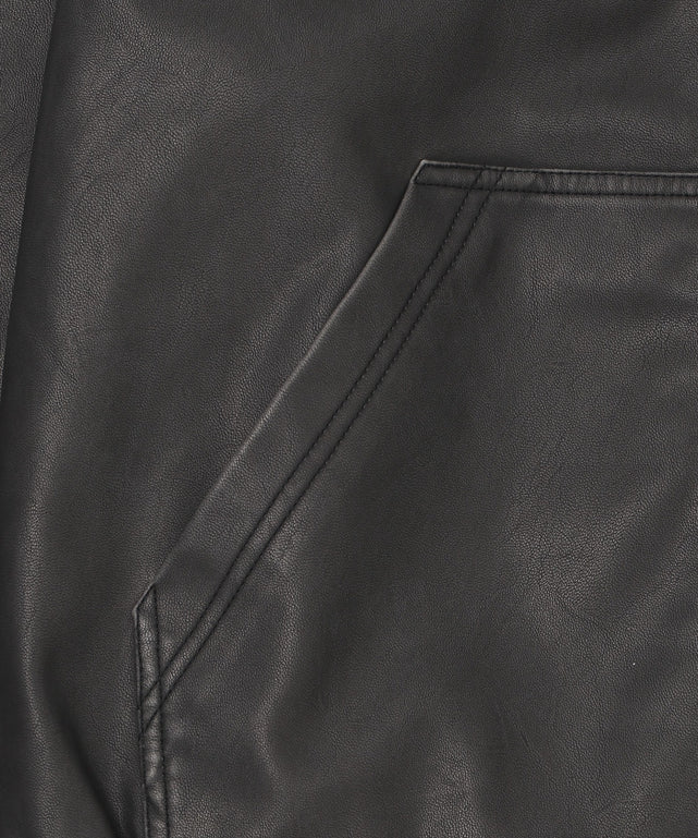 PUフードブルゾン