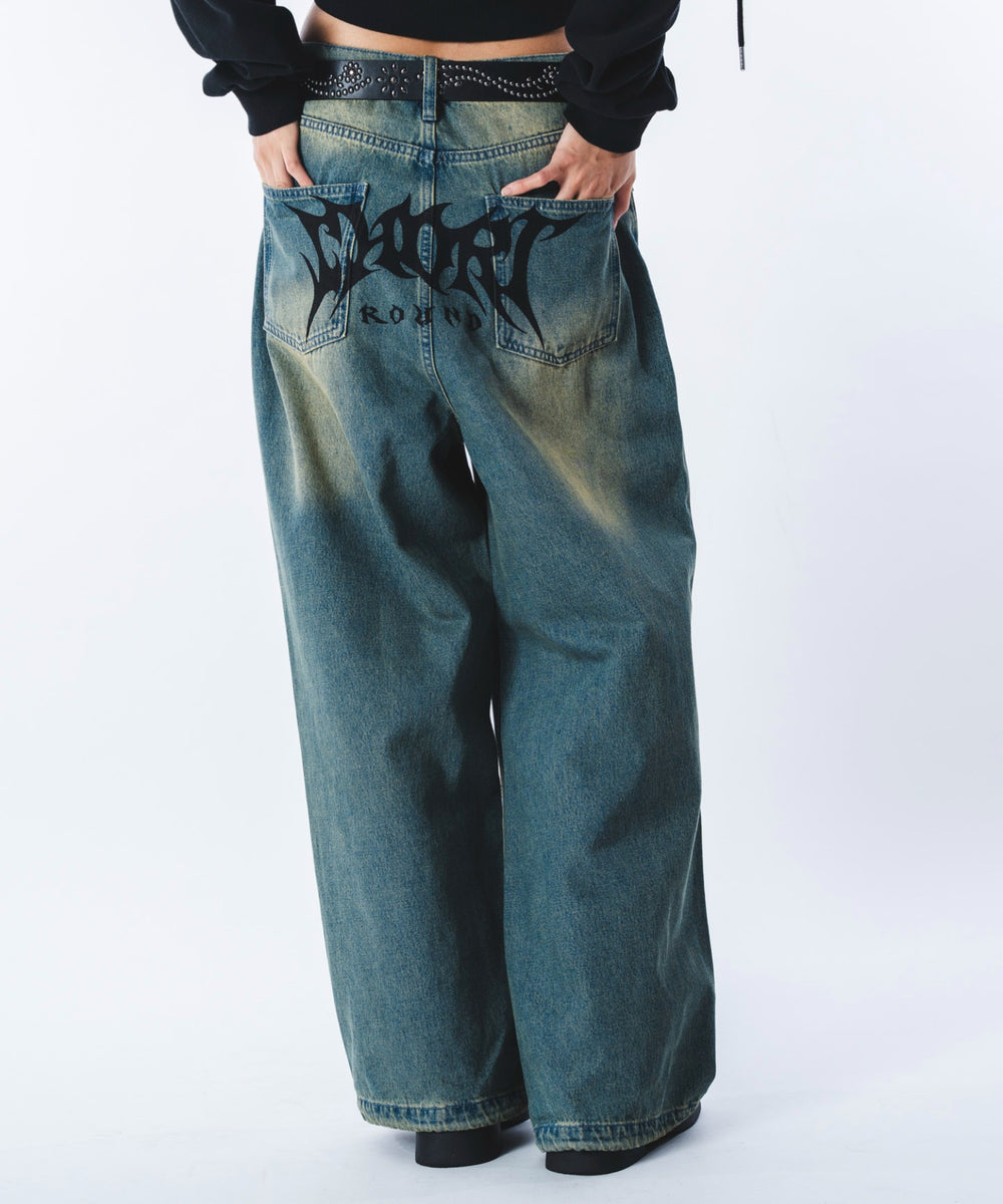 デニム中濃加工 モデル：172cm L着用