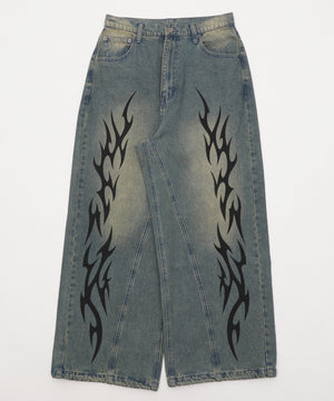 デニム中濃加工