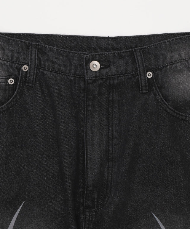 トライバルデニムパンツ