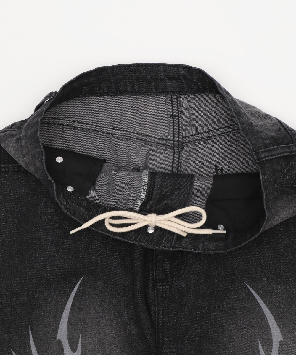 トライバルデニムパンツ