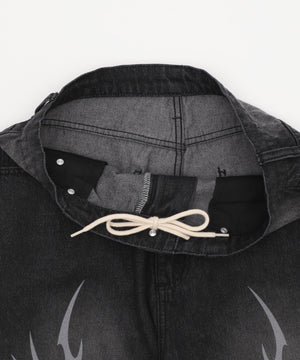 トライバルデニムパンツ