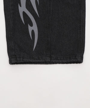 トライバルデニムパンツ