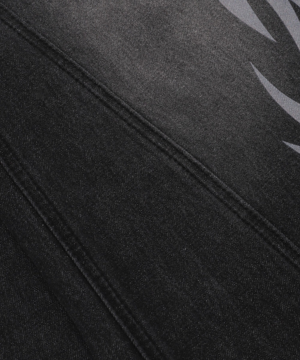 トライバルデニムパンツ