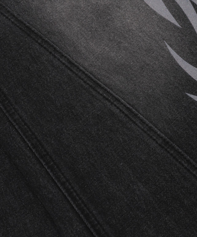 トライバルデニムパンツ