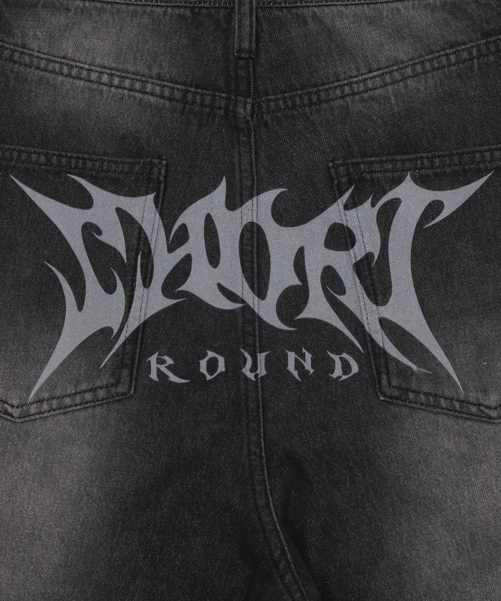 トライバルデニムパンツ