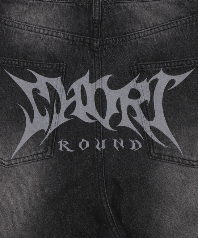 トライバルデニムパンツ