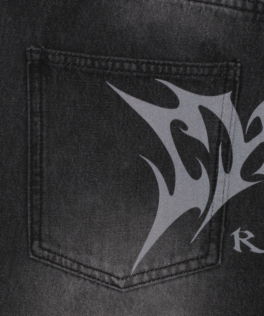 トライバルデニムパンツ