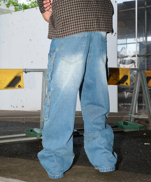 デニム中濃加工 モデル：178cm L着用