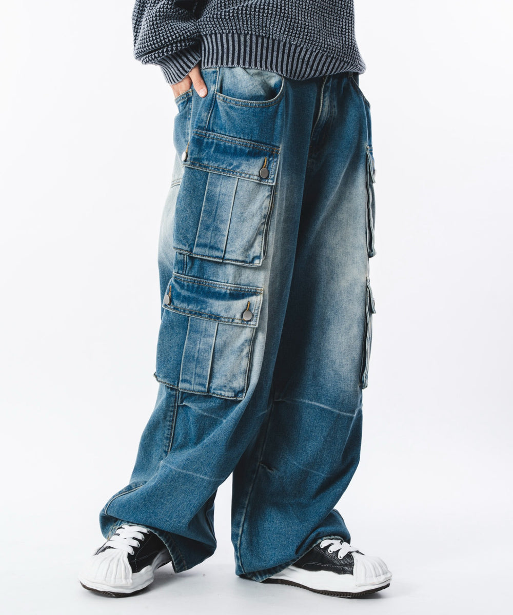 デニム中濃加工 モデル：172cm L着用