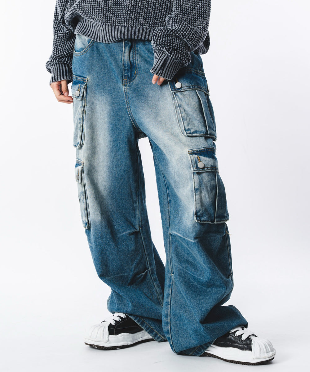 デニム中濃加工 モデル：172cm L着用