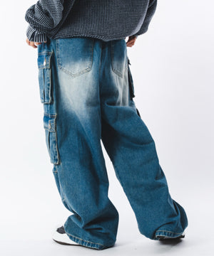 デニム中濃加工 モデル：172cm L着用