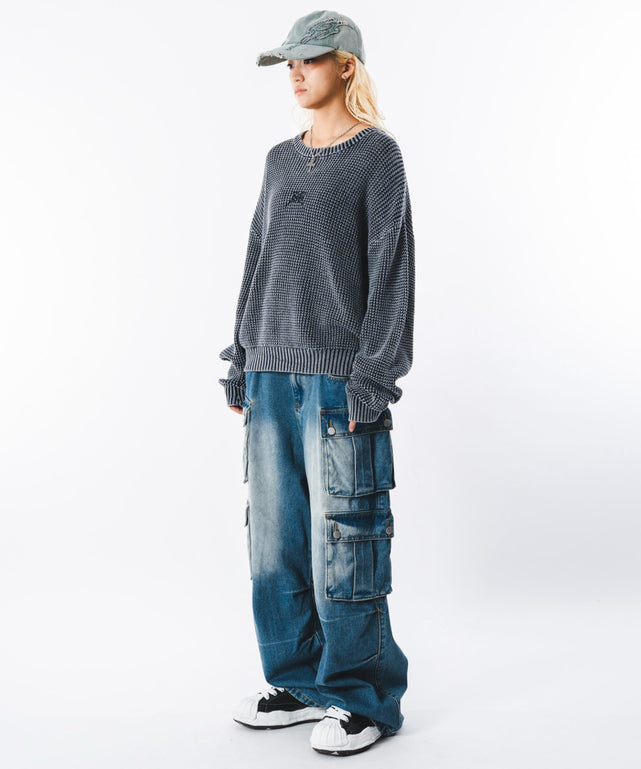 デニム中濃加工 モデル：172cm L着用