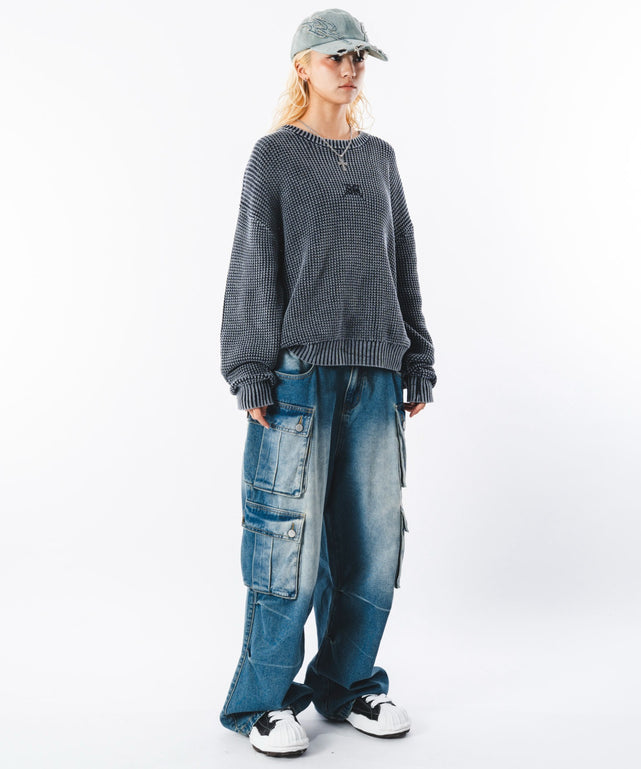 デニム中濃加工 モデル：172cm L着用