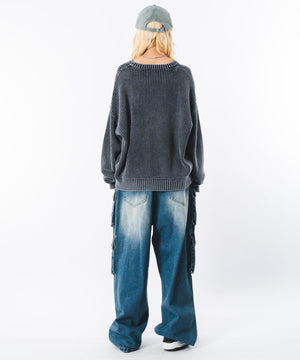 デニム中濃加工 モデル：172cm L着用