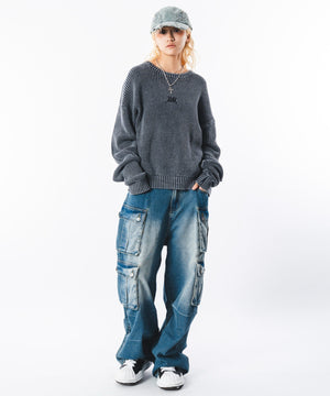 デニム中濃加工 モデル：172cm L着用