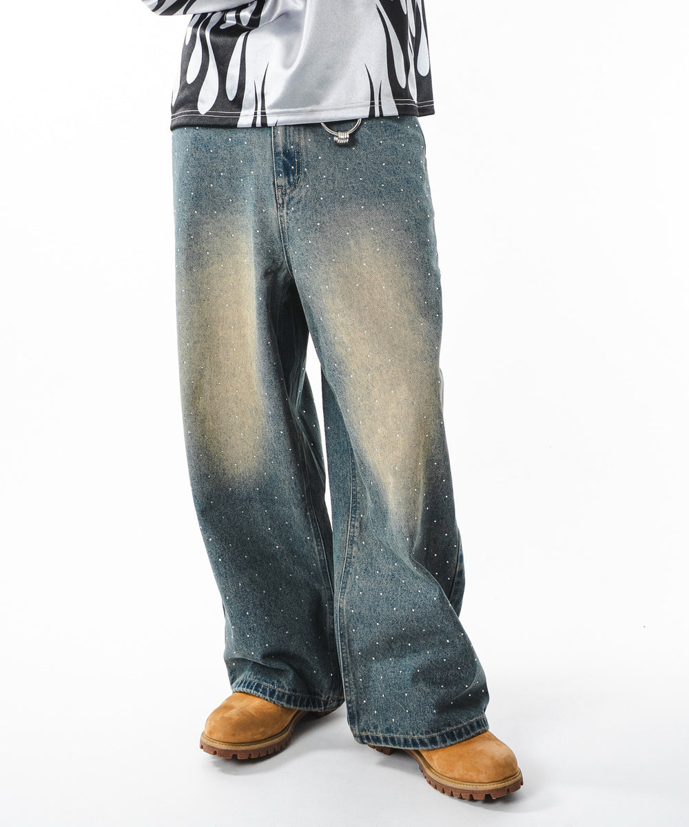 デニム中濃加工 モデル：180cm L着用