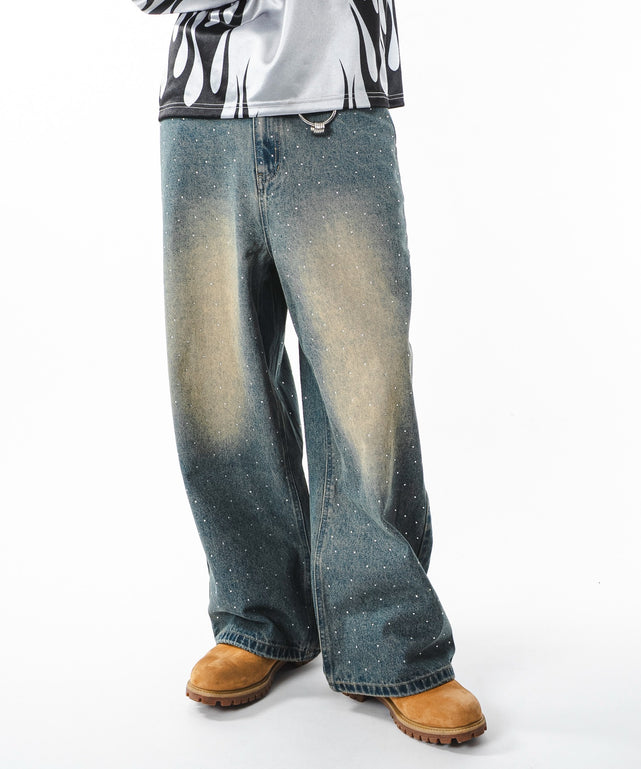 NOUBLIE PAS(ヌーブリーポー)ラインストーン バギーデニム　L NOUBLIE PAS(ヌーブリーポー)商品ページ - Infinity Stone Jeans