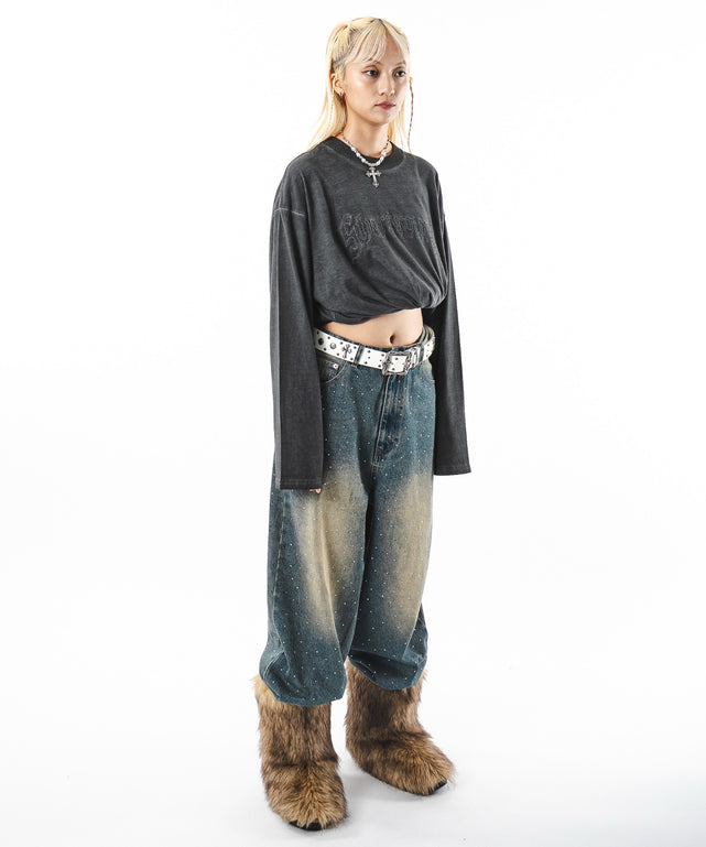 デニム中濃加工 モデル：172cm L着用