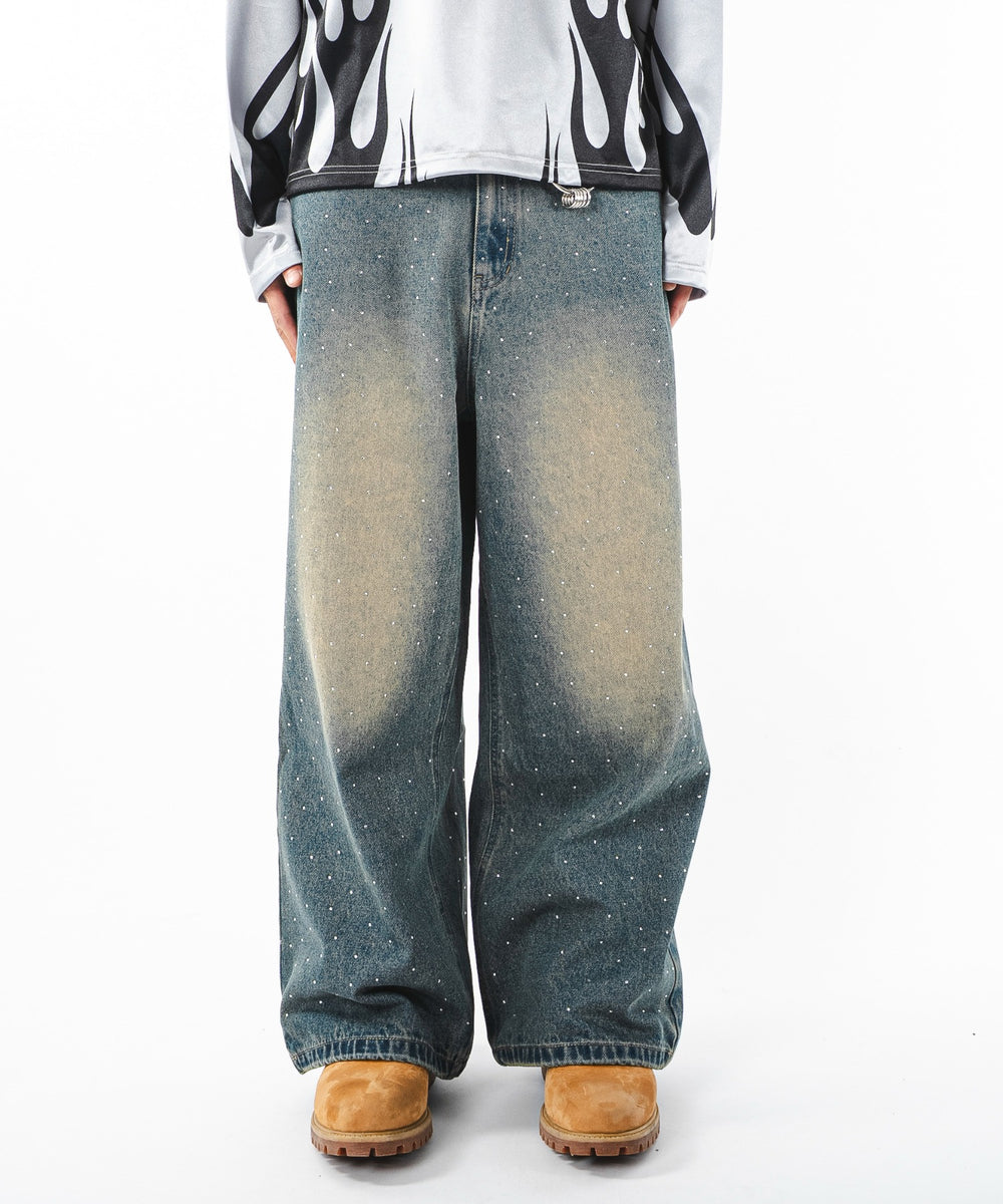 デニム中濃加工 モデル：180cm L着用