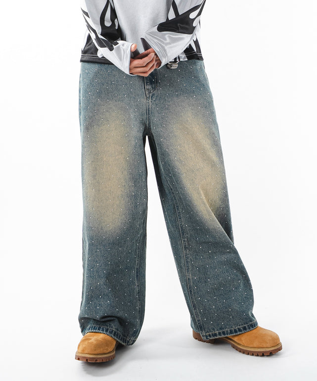 デニム中濃加工 モデル：180cm L着用