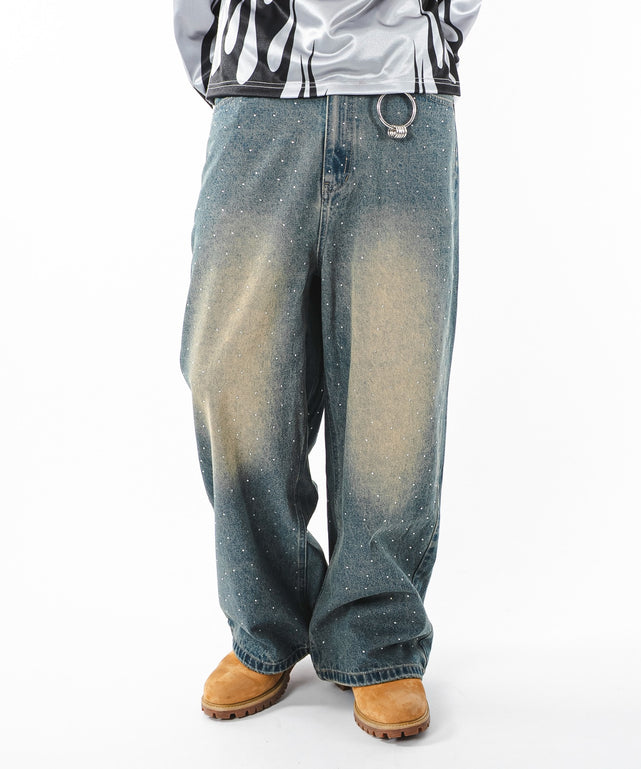 デニム中濃加工 モデル：180cm L着用